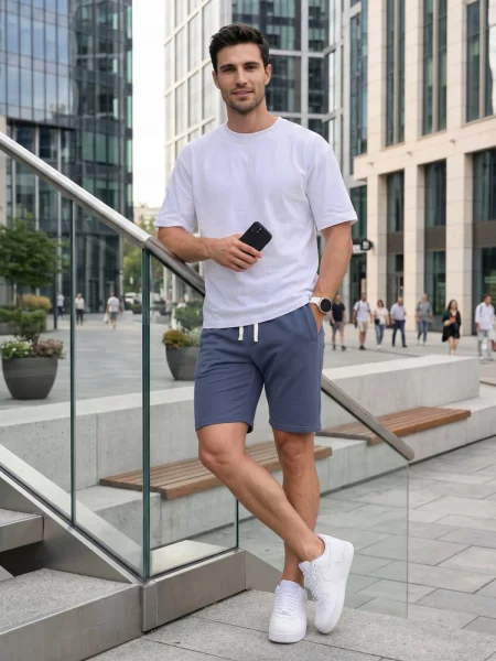 Športové šortky Dstreet modrá