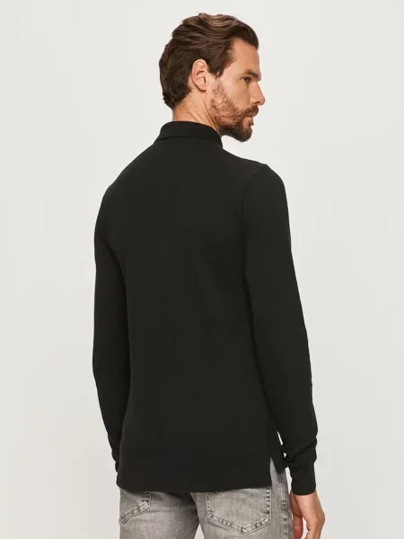 Tričko s dlouhým rukávem Polo Ralph Lauren černé