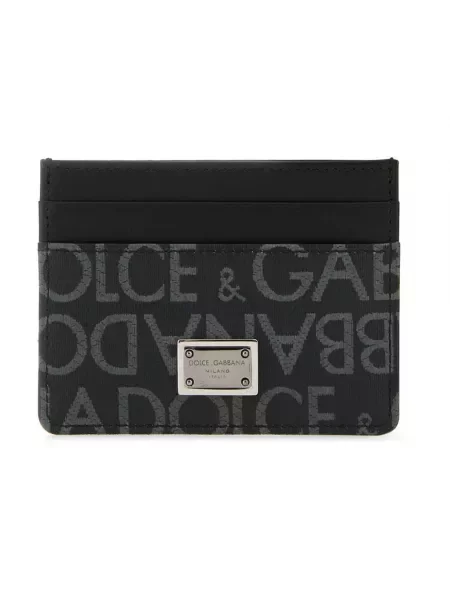 Portfel Dolce And Gabbana żakardowy czarny