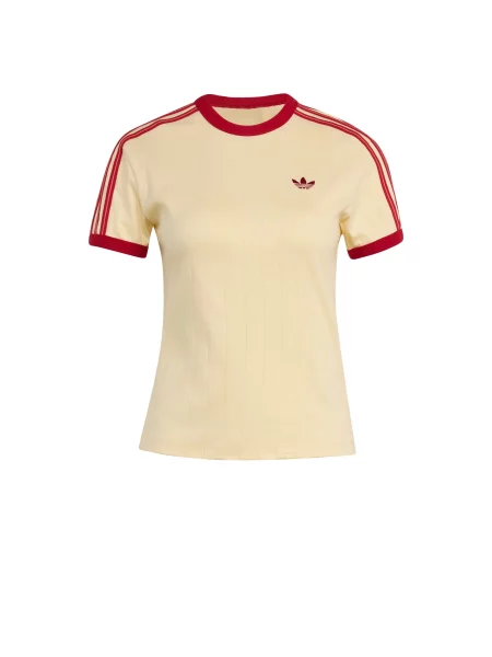 ADIDAS ORIGINALS Tricou galben deschis / intens roșu