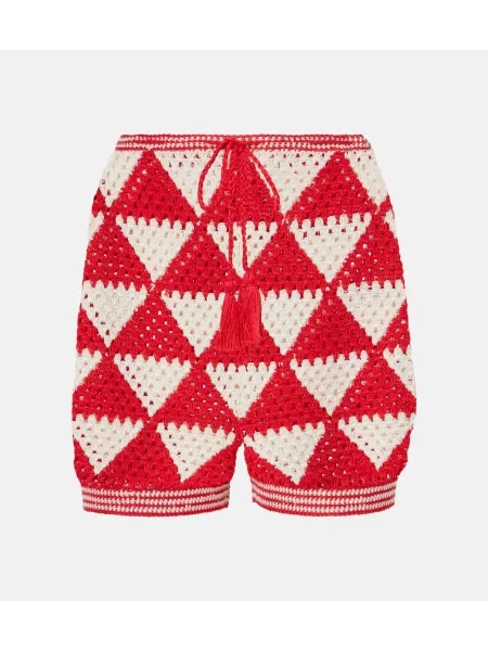 Kratke hlače Anna Kosturova z visokim pasom