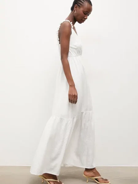 Answear.LAB rochie de vară cu in alb