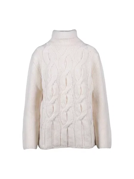 Sweter Kangra wełniany biały