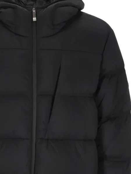 Geacă Moncler cu glugă negru
