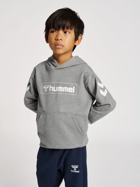 Bluza sportowa dla dzieci Hummel hmlBOX z kapturem szara