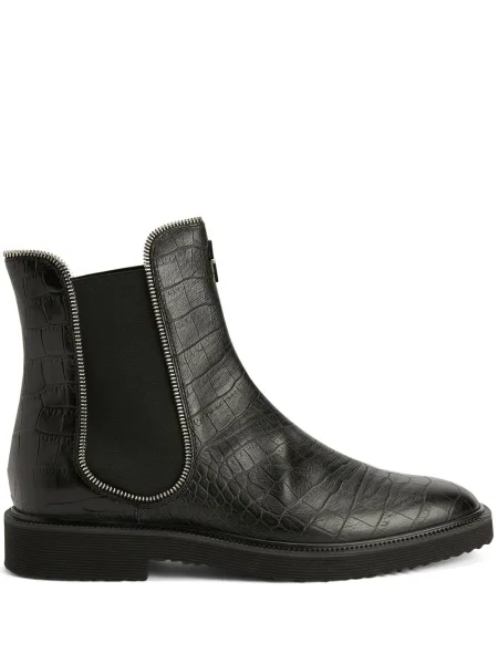 Cizme scurte Giuseppe Zanotti din piele negru