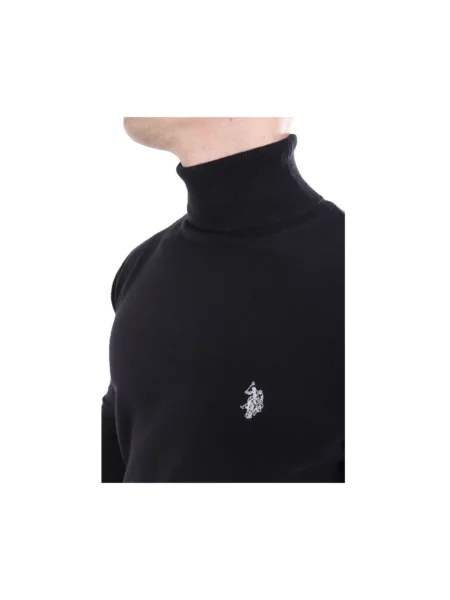 Sweter z golfem U.s Polo Assn. do golfa czarny
