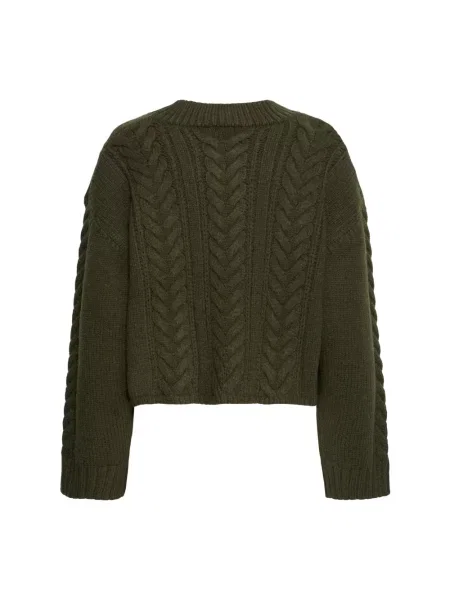Dzianinowy sweter Ichi zielony