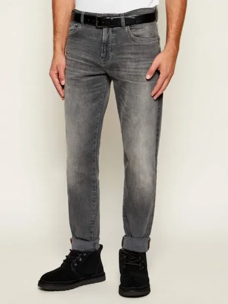 BOSS ORANGE Blugi ONYX BO | Tapered fit gri