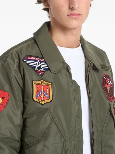 Geacă bomber Alpha Industries verde