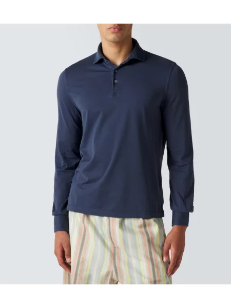 Tricou polo Fedeli albastru