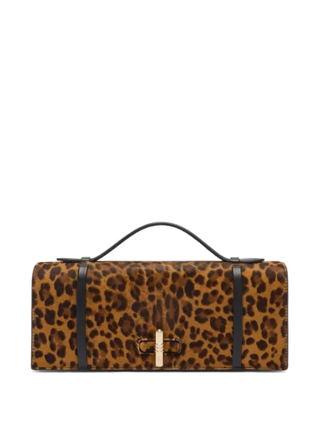 Top Malone Souliers cu imagine cu model leopard maro
