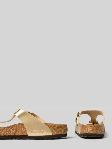 Birkenstock Gizeh BS Gold Regular Fit Unisex Sandały Birkenstock Żółty Size: beżowe