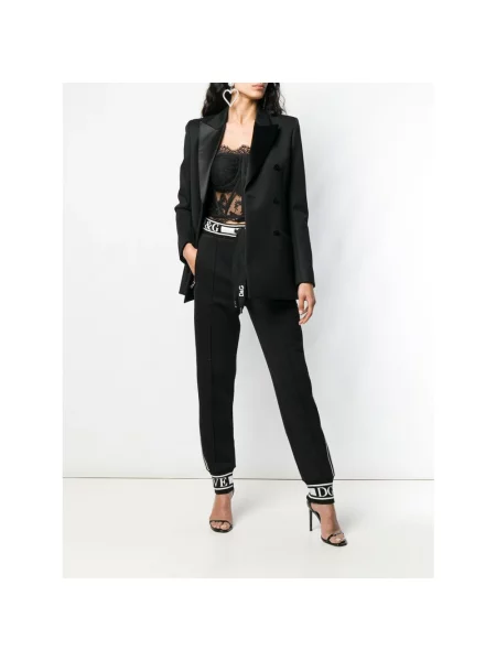 Top Dolce And Gabbana koronkowy czarny