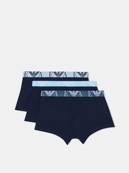 Труси Emporio Armani темно-синій бавовна/еластан сині