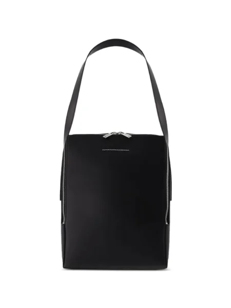 Geanta de piele Mm6 Maison Margiela din piele negru