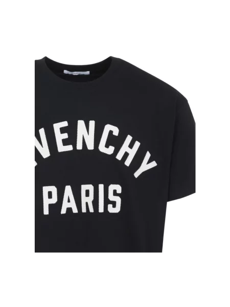 Haftowana koszulka Givenchy czarna
