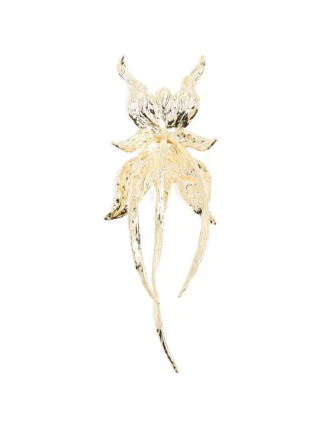 Brosa Patrizia Pepe cu model floral auriu