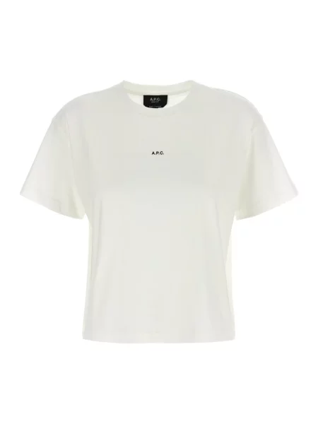 Koszulka A.p.c. z logo biała