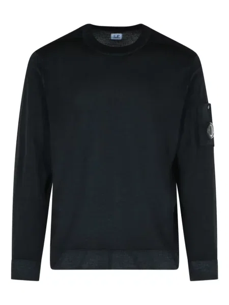 Pulover C.p. Company cu decolteu rotund negru