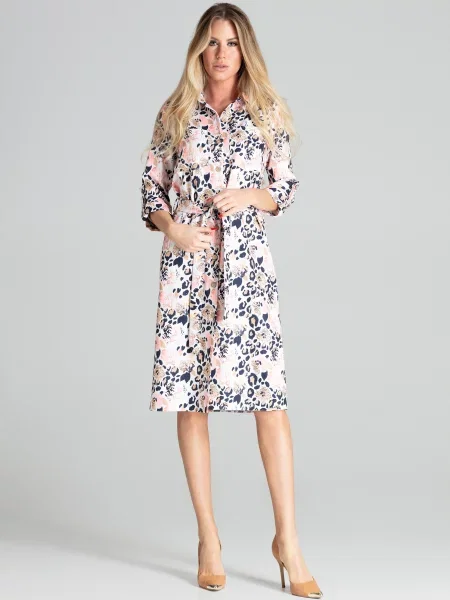 Midi obleka Figl bela