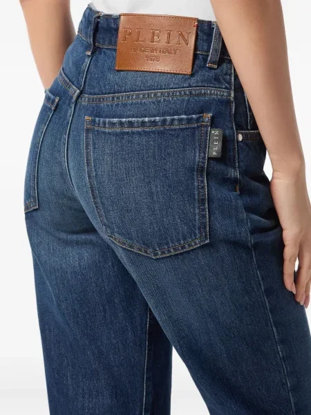 Blugi Philipp Plein cu 5 buzunare albastru