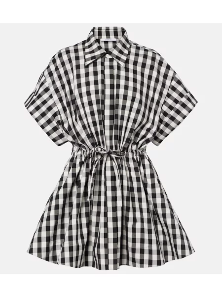 Rochie tip cămașă Givenchy în carouri negru