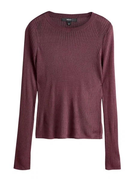 Next Pulover burgundy roșu