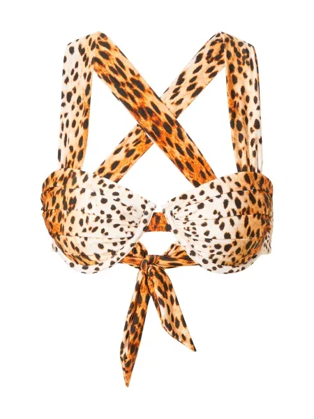 River Island Bikinový top hnedá / okrová / mokka svetlohnedá béžová