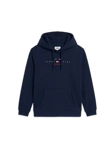 Bluza z kapturem Tommy Jeans niebieska