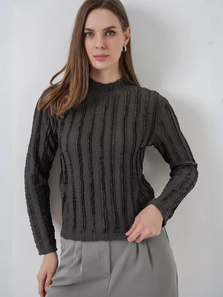 Bigdart Bluza antracit siva