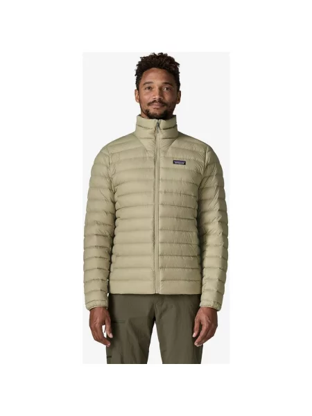 Kurtka damska Patagonia Down Classic Logo beżowo XS szara