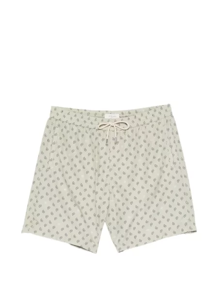 Slip de baie Jacob Cohën cu model paisley verde