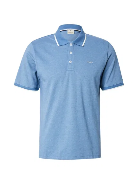 JACK & JONES Tricou JPRBLUALVES albastru denim alb
