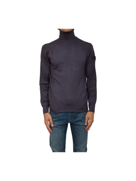 Dzianinowy sweter Peuterey niebieski