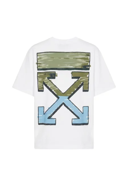 Tricou Off-white cu broderie alb