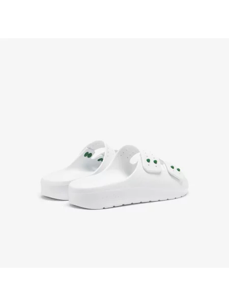 Шлепанцы Lacoste с ремешками белые