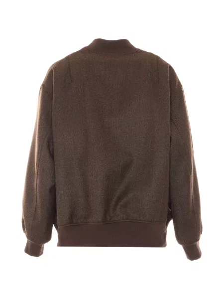 Geacă Rue Du Bac cu model herringbone maro
