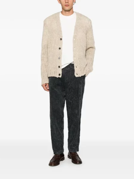Pantaloni Barena de catifea cord gri