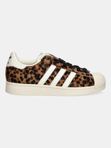 Sneakersy Adidas Originals w panterkę brązowe