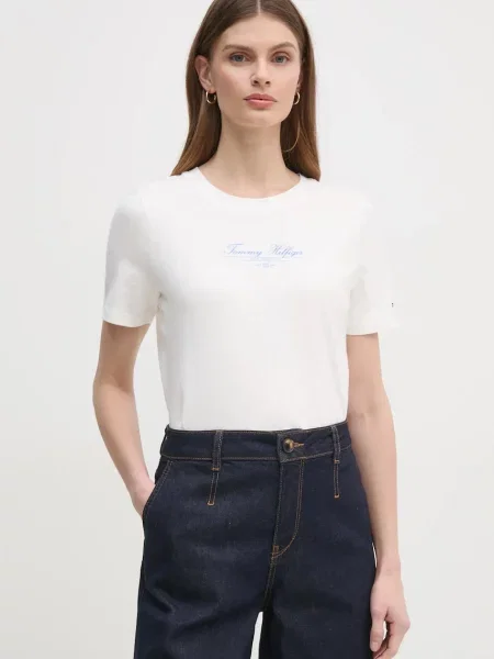 Tommy Hilfiger tricou din alb