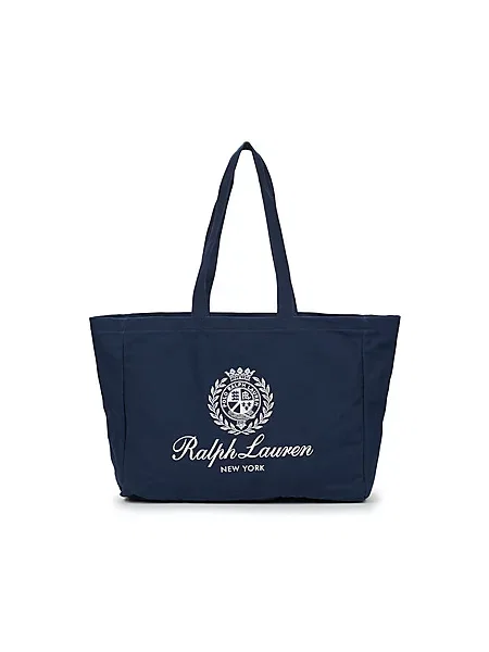 Polo Ralph Lauren Nakupovalna torba kremna / mornarska modra