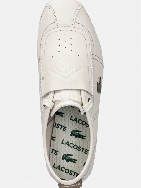 Кожаные кроссовки Lacoste без шнуровки