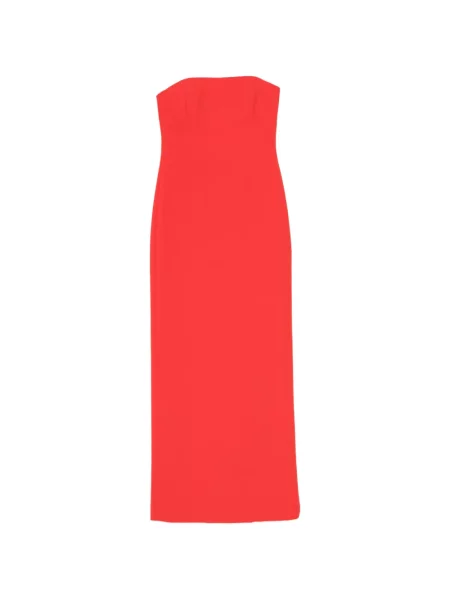 Rochie maxi Amsale fără bretele roșu