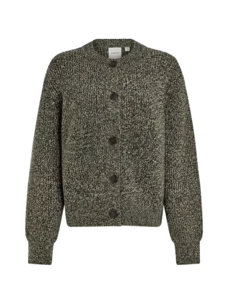 Cardigan Varley tricotate chunky verde