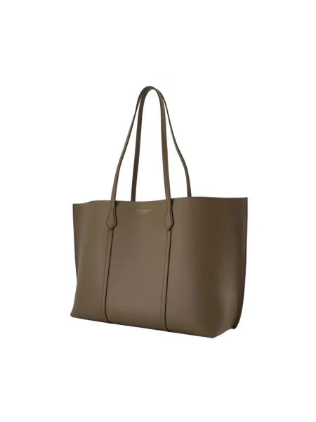 Shopperka Tory Burch skórzana brązowa