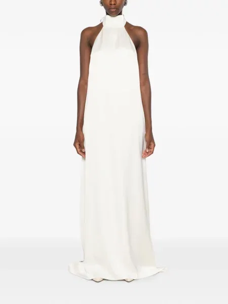 Rochie maxi The Archivia cu pene