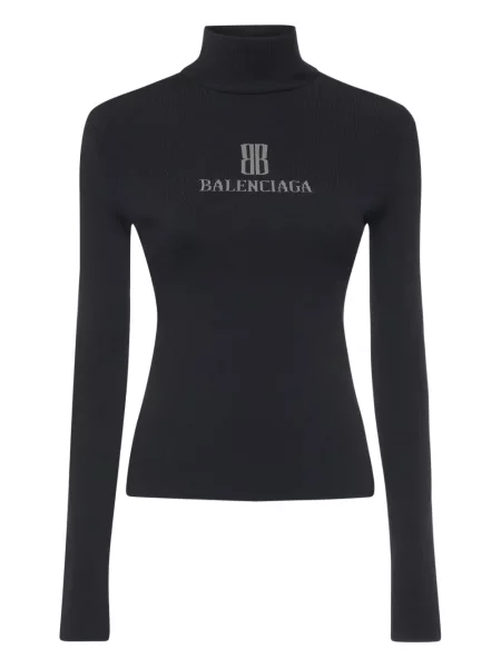 Top Balenciaga cu autograf negru