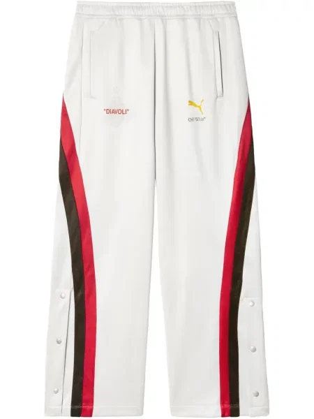 Pantaloni Off-white alergare alb
