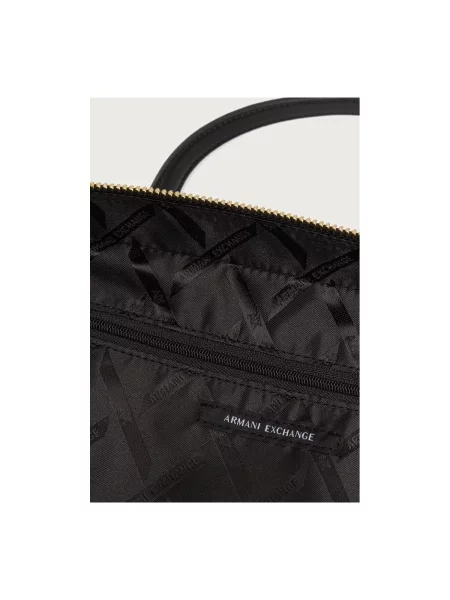 Rucsac Armani Exchange din piele negru